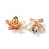 5-Petal Brass Bead Cap KK-WH0062-59KCG-1