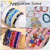 300Pcs Transparent Crackle Acrylic Beads CACR-SP0001-01B-6