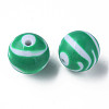 Opaque Striped Acrylic Beads MACR-S373-27C-07-1