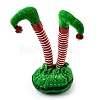 Christmas Cloth Elf Leg Ornaments DJEW-M007-02A-2