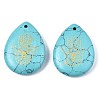 Synthetic Turquoise Pendants G-T122-73H-2