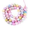 Anti-Tarnish Electroplate Glass Beads Strands EGLA-T021-8mm-15-14-2