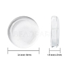 18MM Double-side Flat Round Transparent Glass Cabochons for Photo Craft Jewelry Making X-GGLA-S601-1-2
