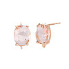 Brass Stud Earring Findings KK-S364-163H-2