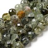 Natural Prehnite Beads Strands G-G457-8mm-03F-01-1
