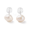 Natural Pearl Stud Earrings for Women EJEW-C082-11A-P-1