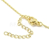 Brass Micro Pave Clear Cubic Zirconia Pendant Necklaces NJEW-Z032-01E-3