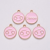 Alloy Enamel Pendants ENAM-S124-01B-09D-2