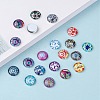 Mosaic Printed Glass Half Round/Dome Cabochons GGLA-N004-12mm-G-6