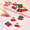 10Pcs 3 Styles Transparent Acrylic Pendants OACR-FS0001-82-10