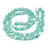 Electroplate Glass Beads Strands EGLA-N002-27-E05-2
