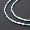 Glass Silk Stain Style Beads Strands GLAA-N047-001B-01-4