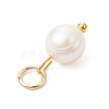 Natural Cultured Freshwater Pearl Two Sides Polished Charms PALLOY-JF04036-01-5