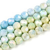 Anti-Tarnish Electroplate Glass Beads Strands EGLA-T021-6mm-15-09-1