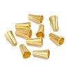 Brass Bead Caps KK-E362-G-3