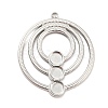 Non-Tarnish 304 Stainless Steel Pendant Cabochon Settings X-STAS-P333-03P-1