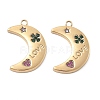304 Stainless Steel Rhinestone Pendants STAS-Z121-50G-1