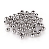 Non-Tarnish 304 Stainless Steel Round Seamed Beads A-STAS-R032-2mm-1