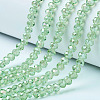 Electroplate Glass Beads Strands X-EGLA-A034-T8mm-B17-1