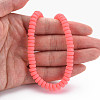Handmade Polymer Clay Beads Strands CLAY-N008-17-6