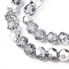 Transparent Electroplate Glass Beads Strands EGLA-A035-T4mm-M01-3
