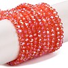 Baking Electroplate Glass Beads Strands X-DGLA-A039-J2MM-B01-1