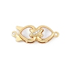 Brass Micro Pave Clear Cubic Zirconia Box Clasps KK-U051-01G-01-1