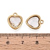 Valentine's Day 304 Stainless Steel with Glass Charms STAS-Q119-01G-4