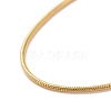Brass Square Snake Chain Necklaces MAK-L009-05G-2