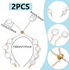 2Pcs Natural Keshi Pearl Slider Bracelet Making BJEW-UN00020-3