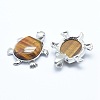 Natural Tiger Eye Pendant X-G-G759-B11-2