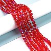 Electroplate Glass Beads Strands X1-EGLA-A034-T4mm-L09-4