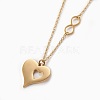 304 Stainless Steel Pendant Necklaces NJEW-O112-01G-3