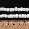Luminous Handmade Silver Foil Glass Beads Strands FOIL-N029-02B-01-5