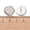 201 Stainless Steel Stud Earring Settings SA-CBAB174-01P-A-3