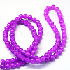 Baking Paint Imitation Jade Glass Round Bead Strands DGLA-Q021-4mm-27-3