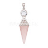 Natural Rose Quartz Pendants PW-WG6405D-05-1