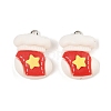 Christmas Theme Opaque Resin Pendants RESI-S08-05F-1