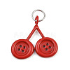 Button 304 Stainless Steel Enamel Pendants SA-CBAE390-01G-1