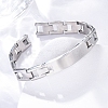 201 Stainless Steel Watch Band Chain Bracelets BJEW-B078-175P-5