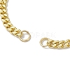 Brass Curb Chain Bracelet Making AJEW-JB01218-2