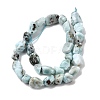 Natural Larimar Beads Strands G-P601-A20-02-3