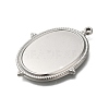 304 Stainless Steel Pendant Cabochon Settings STAS-H225-03P-2