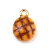 Pineapple Bun Alloy Enamel Charms LS-ENAM-P264-01A-G-2