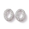 925 Sterling Silver Micro Pave Cubic Zirconia Beads STER-Z005-15P-O-1