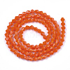 Opaque Solid Color Glass Beads Strands X-GLAA-Q080-4mm-B03-2
