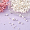 300Pcs 6 Sizes ABS Plastic Imitation Pearl Round Beads MACR-YW0002-67-5