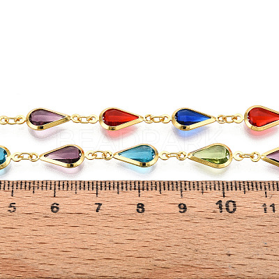 Brass Teardrop Link Chains CHC-N023-09E-G-1
