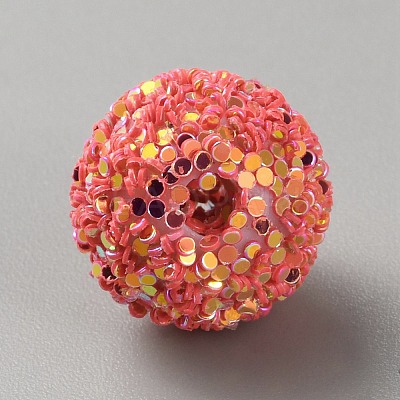 Opaque Acrylic Beads MACR-WH0010-12L-1