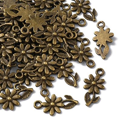 Tibetan Style Alloy Pendants TIBEP-YW0001-03AB-1